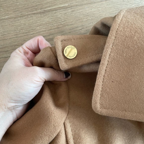 Like New Michael Kors Camel Coat with Hood - Picture 5 of 8